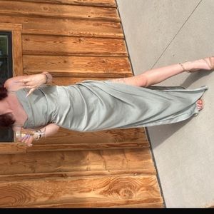 Green bridesmaid dress